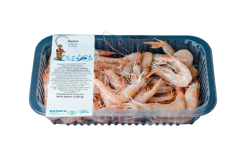 Adriatic prawns 300 gr (Aristeidae), Packed in a modified atmosphere